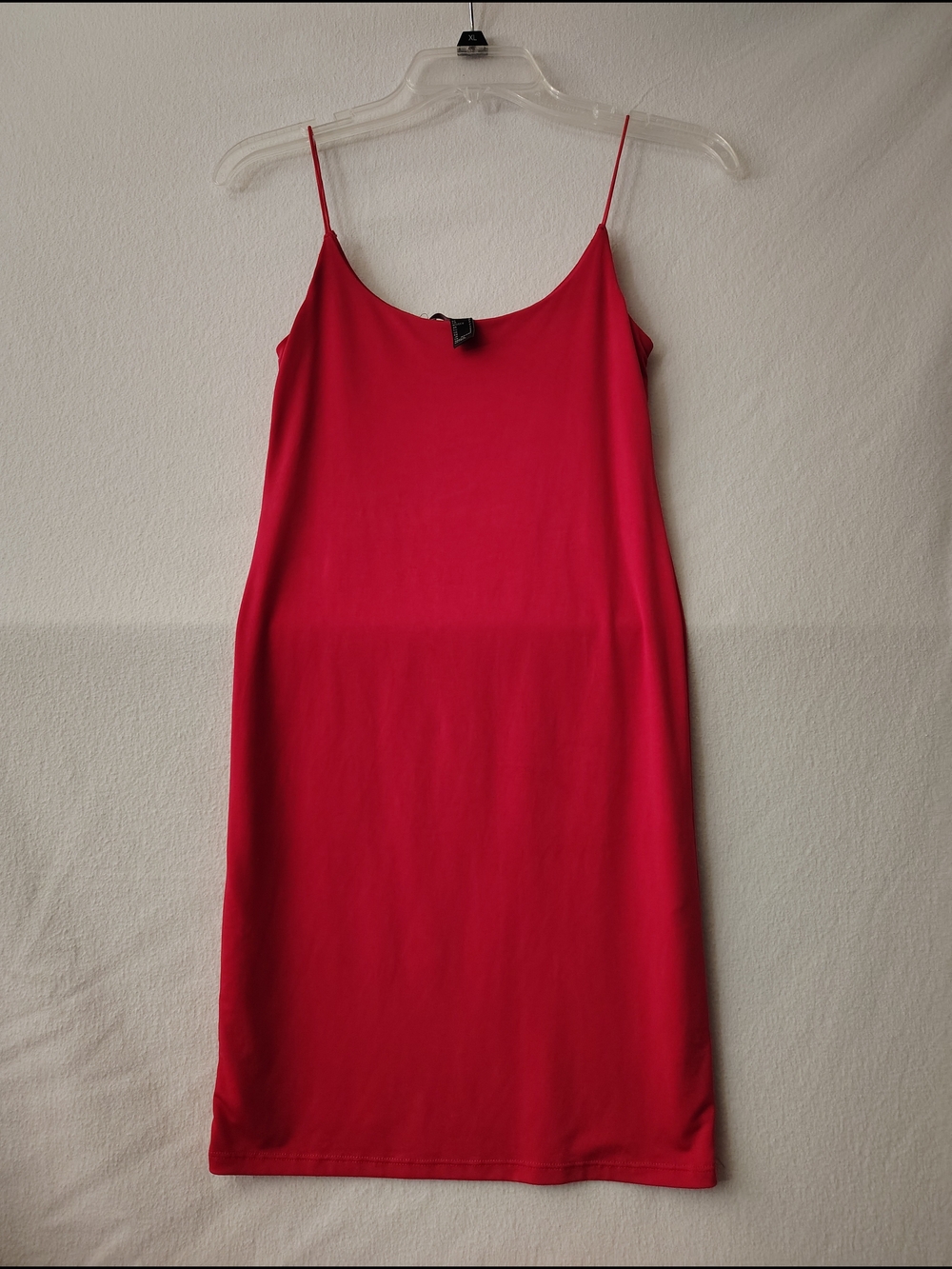 Forever 21 Red Slip Dress with Spaghetti Straps